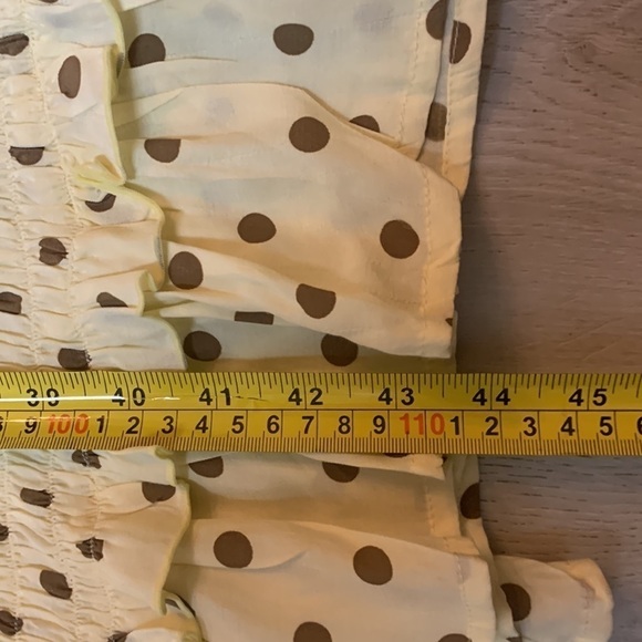 Faithfull Nadine dress‎ size 8 polka dots yellow brown - Picture 10 of 10